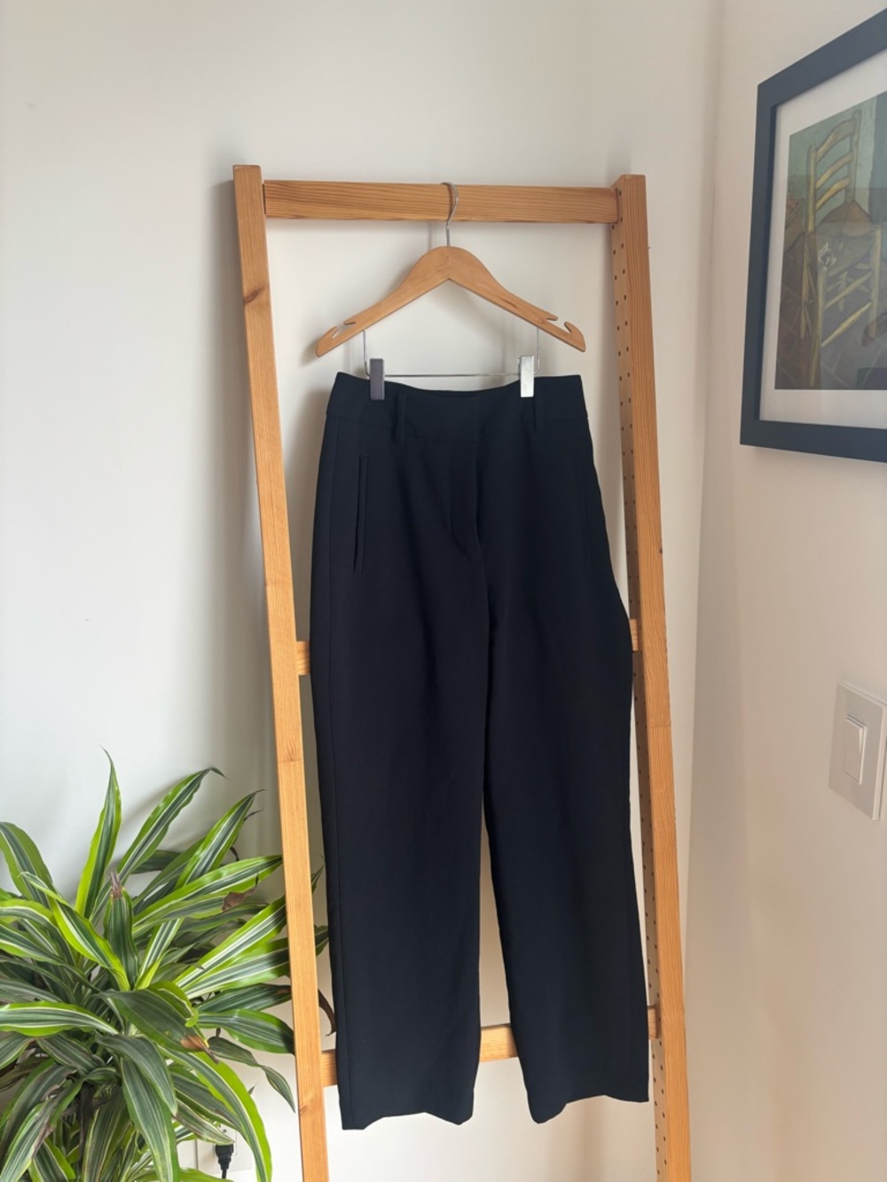 Classic Black High-Waist Trousers